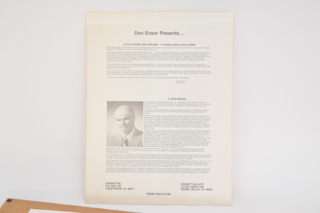 "Little Shoes, Big Dreams" Signed Limited Edition Offset Lithograph by Don Ensor