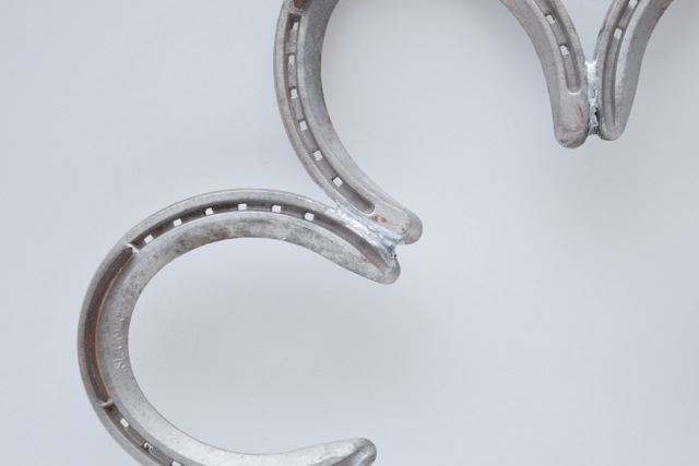 Aluminum Horseshoe Wreath