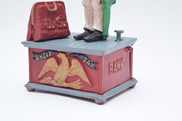 "Uncle Sam" Reproduction Cast Iron Coin Bank