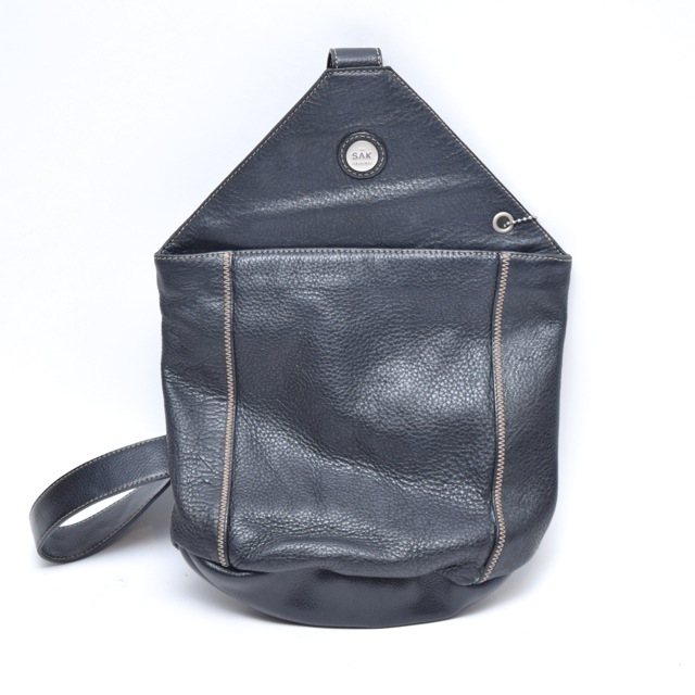 Black Leather Backpack Style Handbag by The Sak