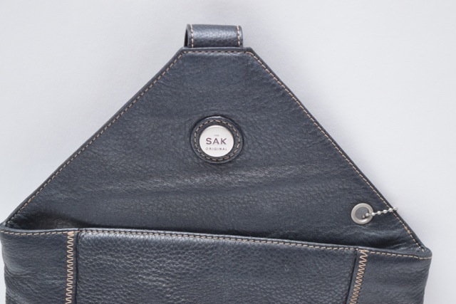 Black Leather Backpack Style Handbag by The Sak