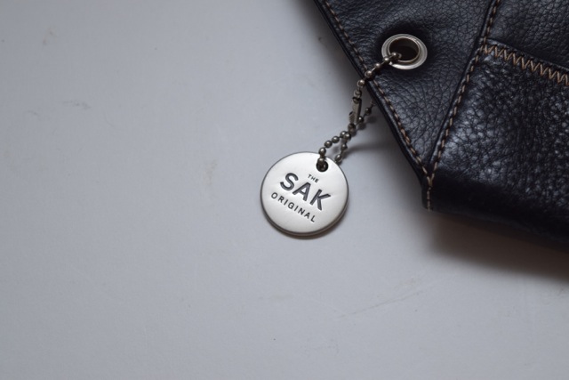 Black Leather Backpack Style Handbag by The Sak