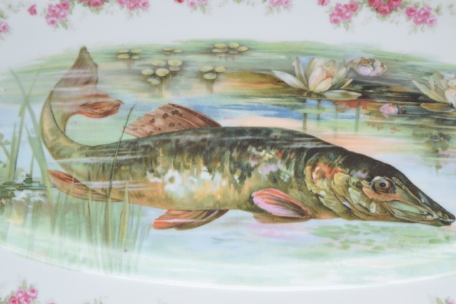 Imperial Crown China Austria Porcelain Fish Platter