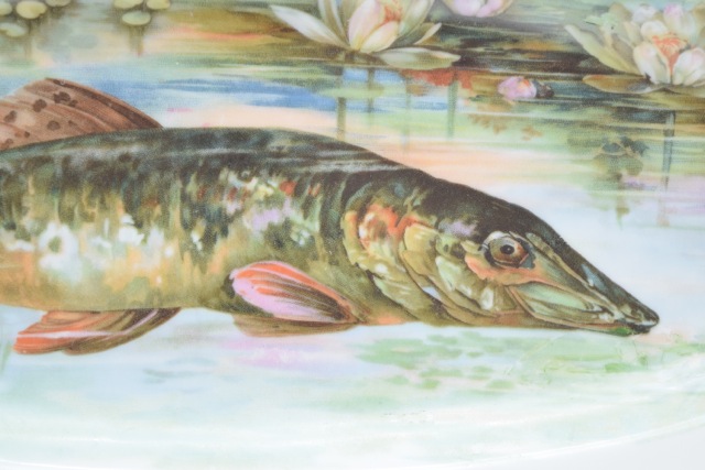 Imperial Crown China Austria Porcelain Fish Platter