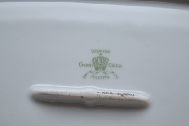 Imperial Crown China Austria Porcelain Fish Platter