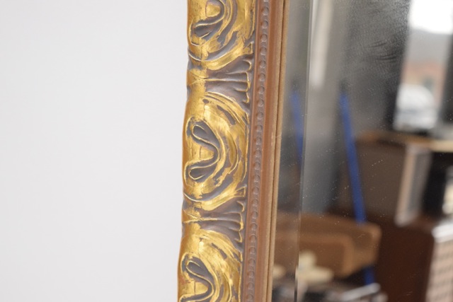 Gilt Wood and Gesso Beveled Wall Mirror