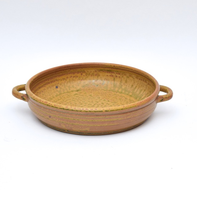 Signed Hand Thrown Stoneware Console Bowl