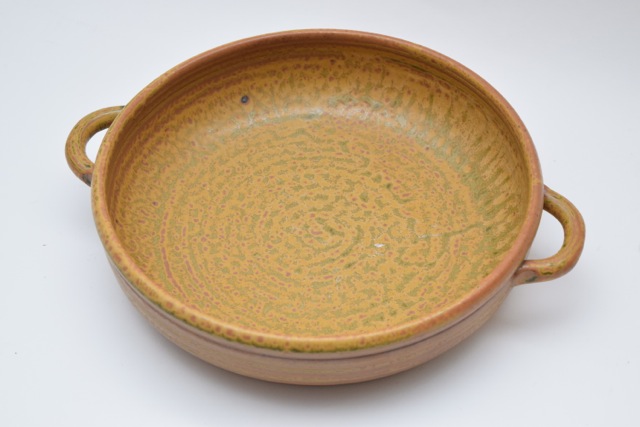 Signed Hand Thrown Stoneware Console Bowl