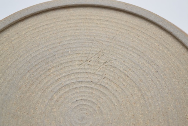 Signed Hand Thrown Stoneware Console Bowl