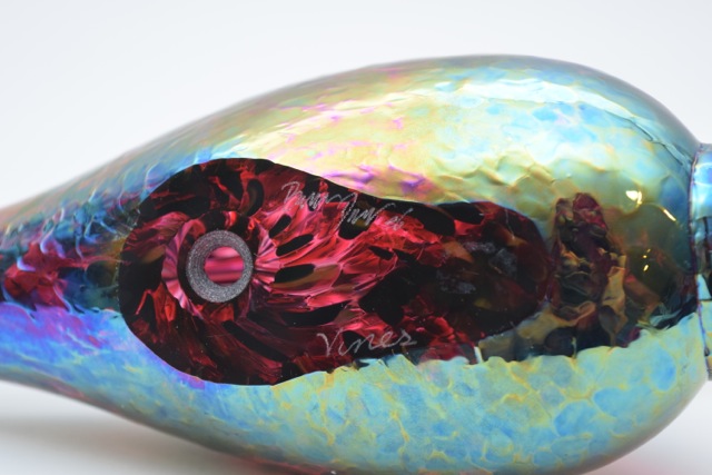 Signed Art Glass Mallard by Bruce Dimitruk of Vines Studio