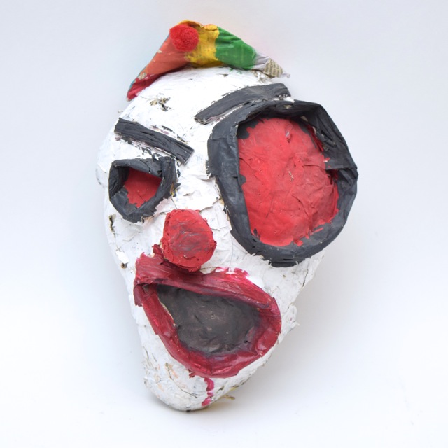 Papier Mache Clown Mask