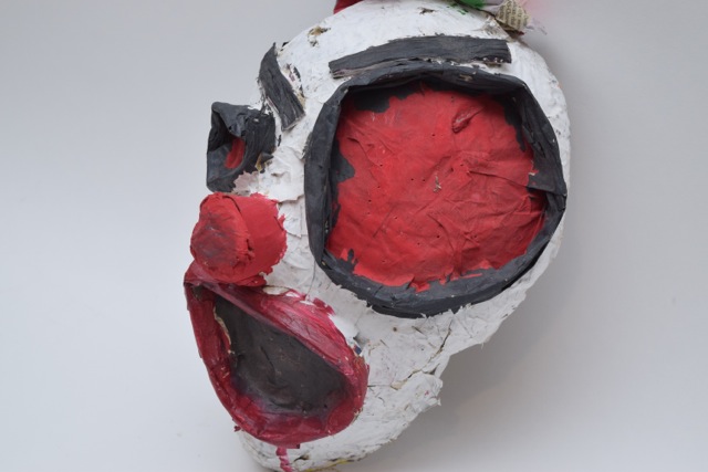 Papier Mache Clown Mask