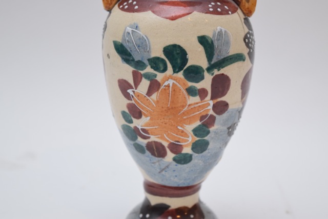 Japanese Porcelain Satsuma Moriage Urn