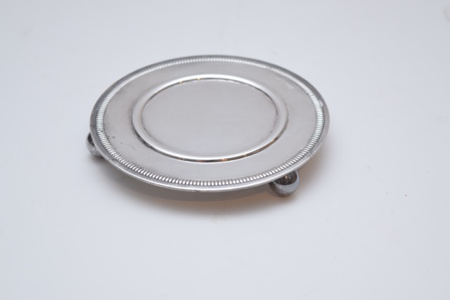 1985 Crystal Waterford Bell on Silver Plate Stand