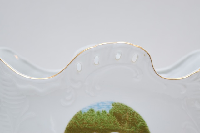 Vintage Equine-Themed Porcelain Bowl