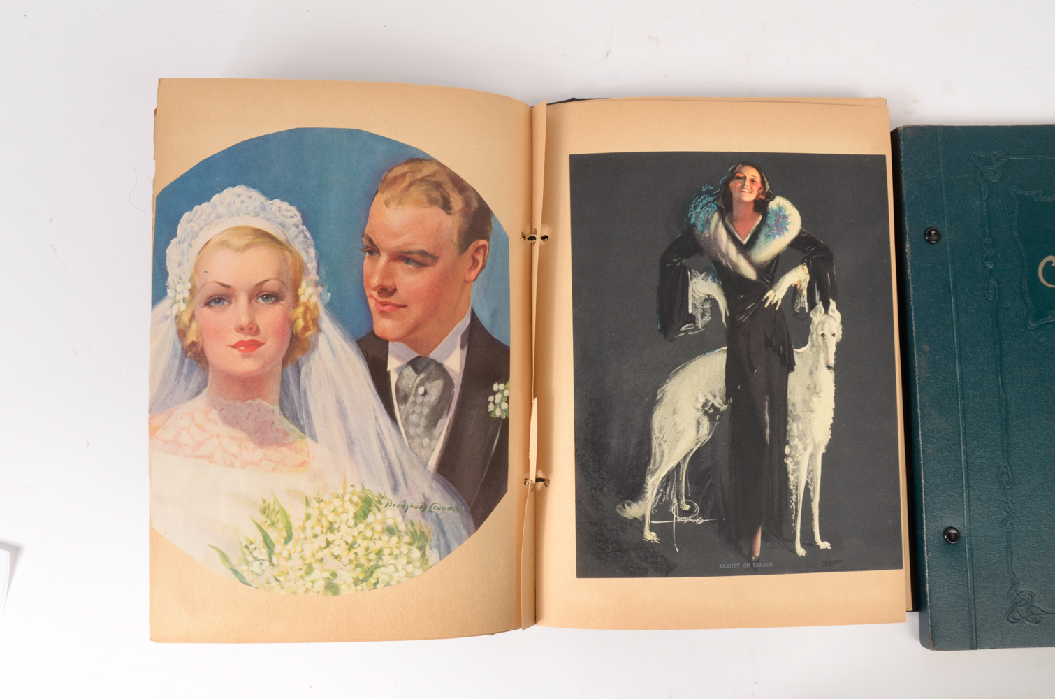 Vintage Scrap Books with Vintage Magazine Clippings