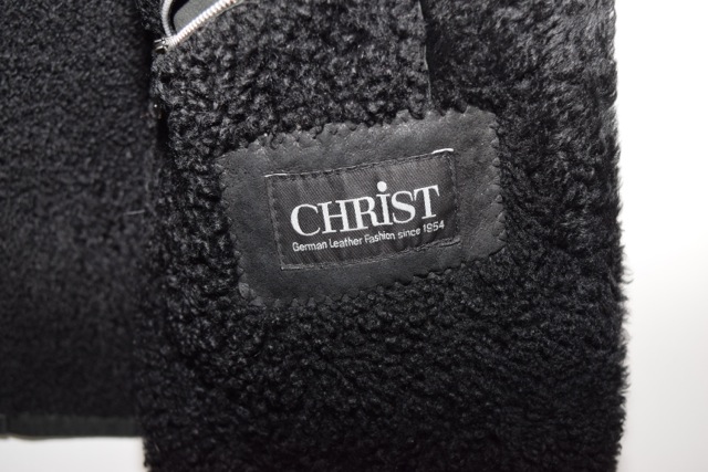Men's Christ Black Lambskin Shearling Coat