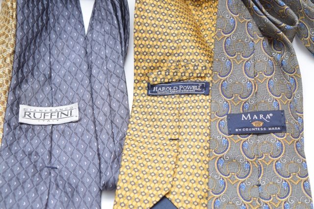 Men's Silk Neckties, Including Brooks Brothers and Countess Mara