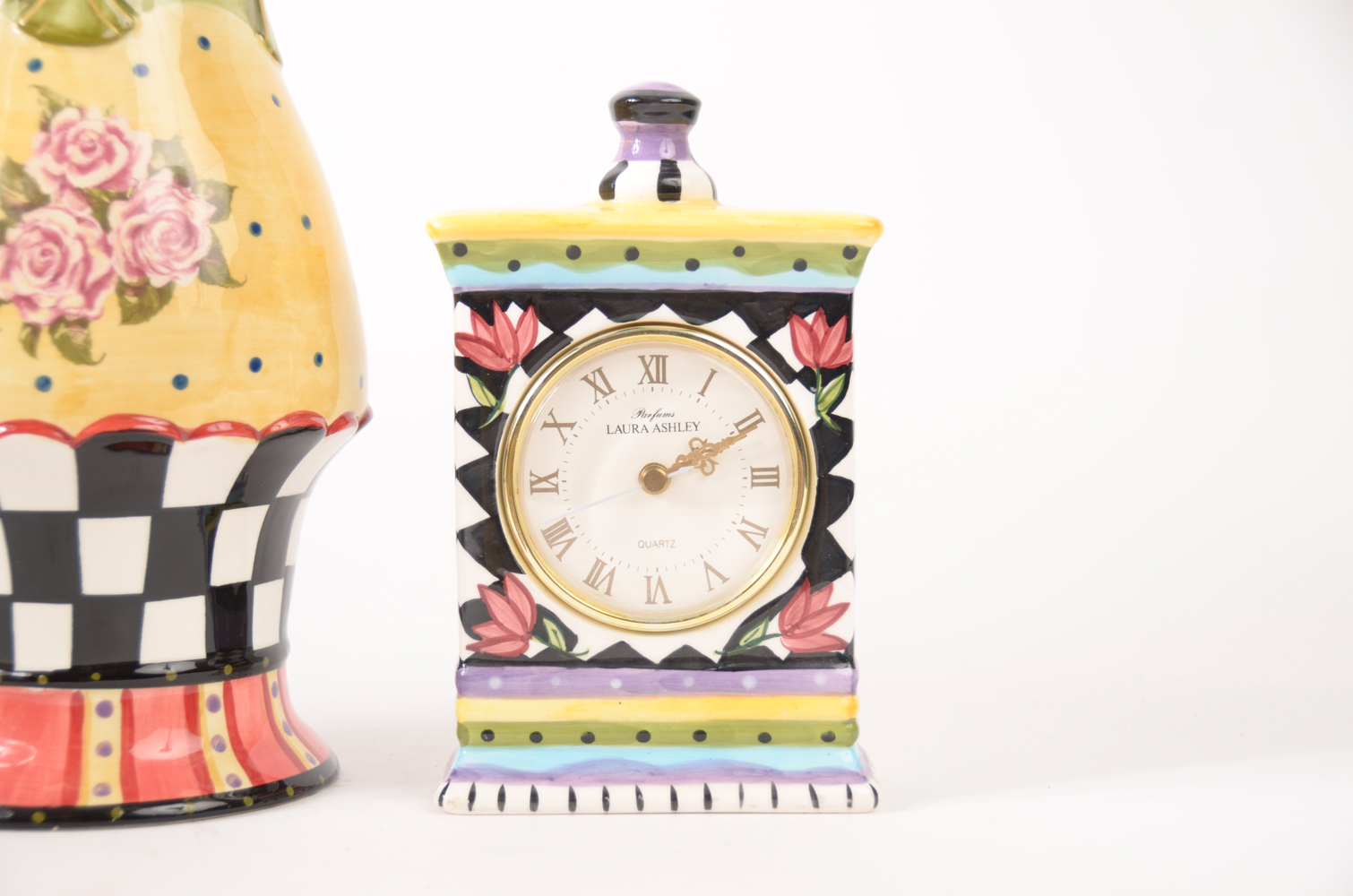 Laura Ashley Clock with Amber Rose Pitcher