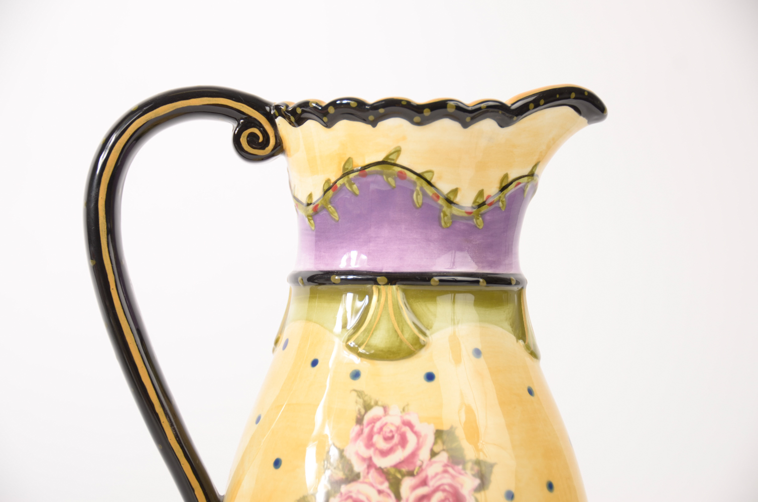 Laura Ashley Clock with Amber Rose Pitcher