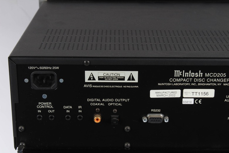 McIntosh MCD205 Compact Disc Changer