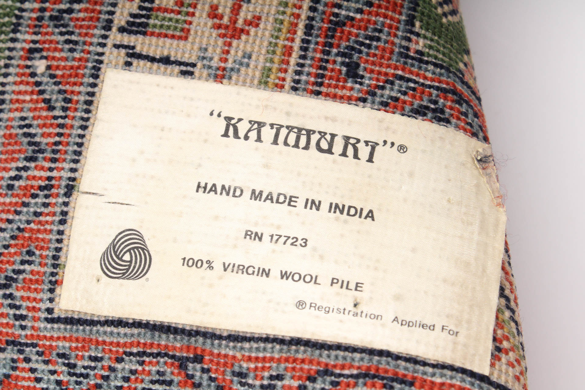 Hand-Knotted Kaimuri Indian Senneh Serabend-Style Accent Rug