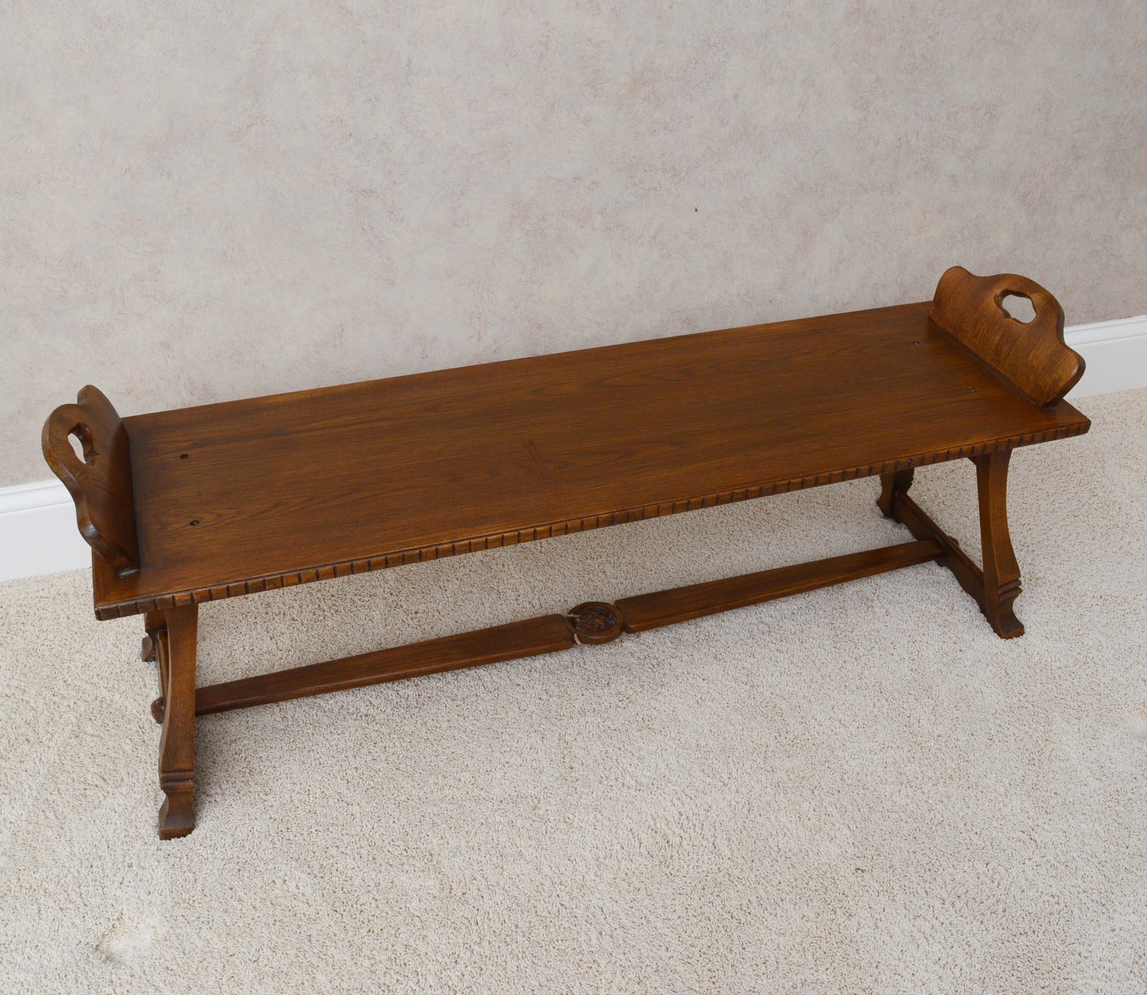 Mission Style Oak Bench