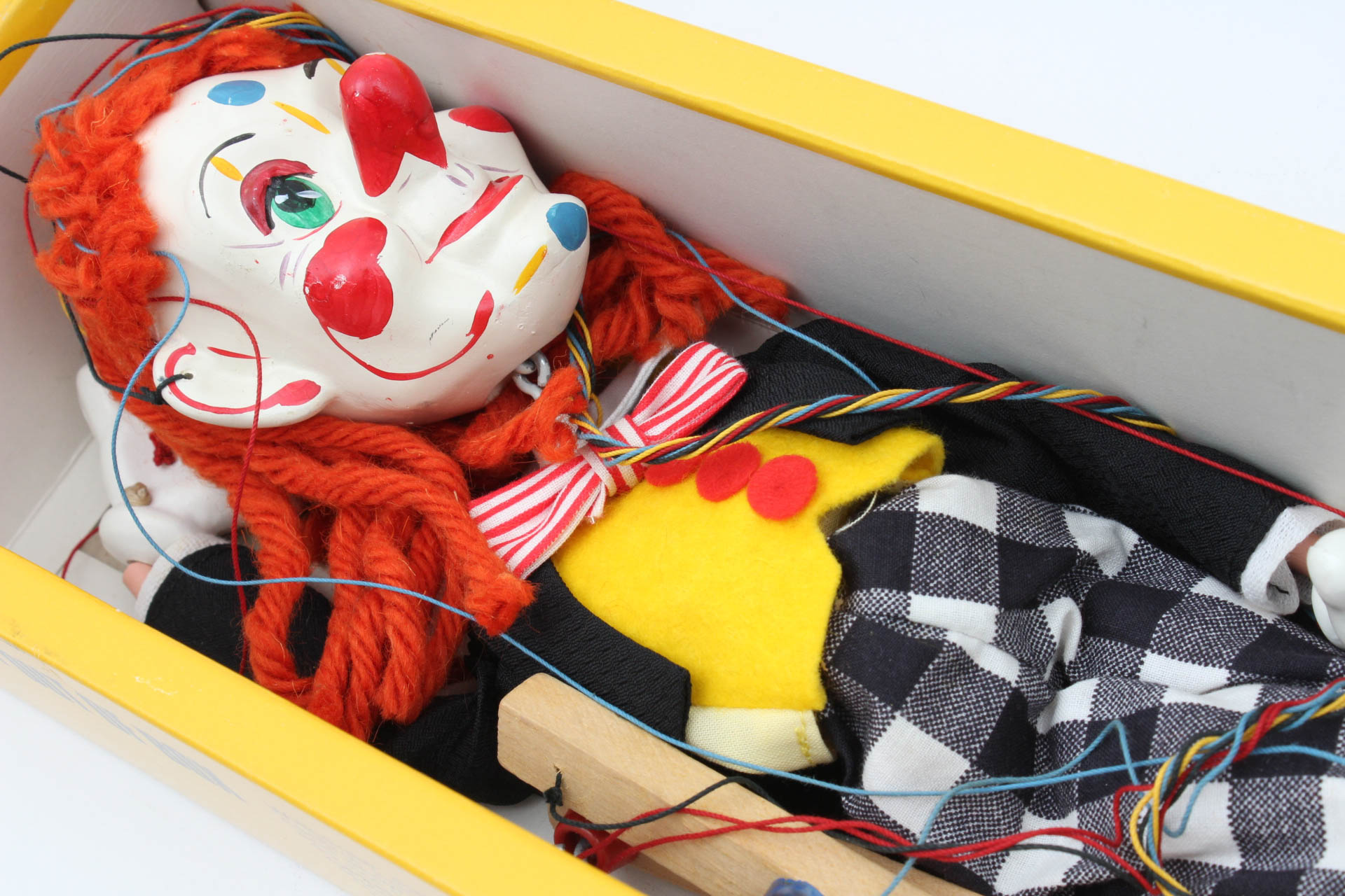 Vintage "Bimbo" Pelham Puppet with "Billy" The Ball Blowing Magic Whale Toy