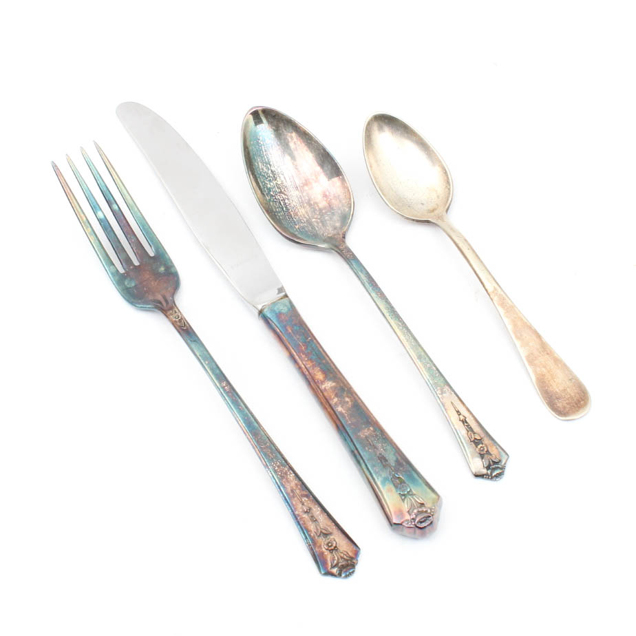 Collection of Antique Plated Silver Cutlery