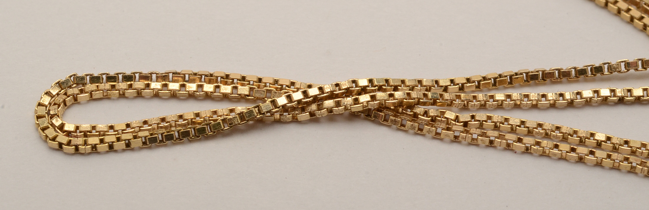 14K Yellow Gold Michael Anthony Nativity Stone Cross Necklace