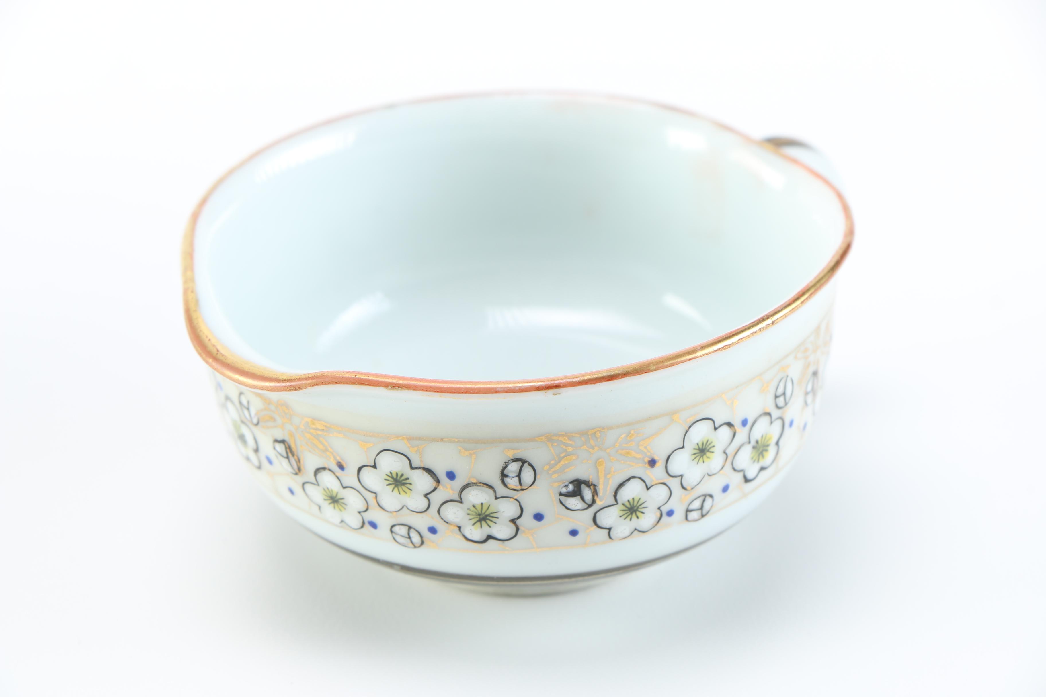 Japanese Hand-Painted Porcelain Cups