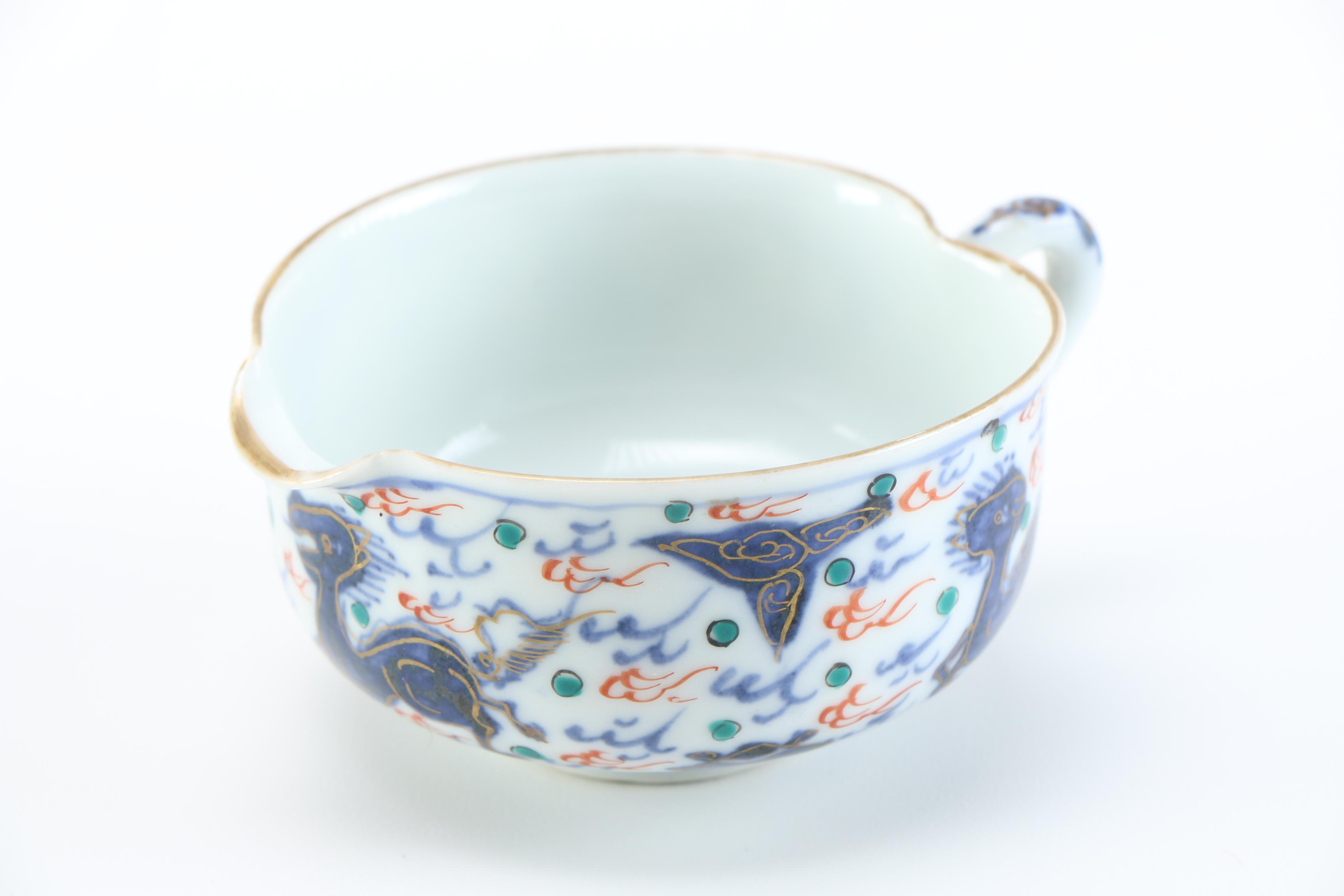 Japanese Hand-Painted Porcelain Cups