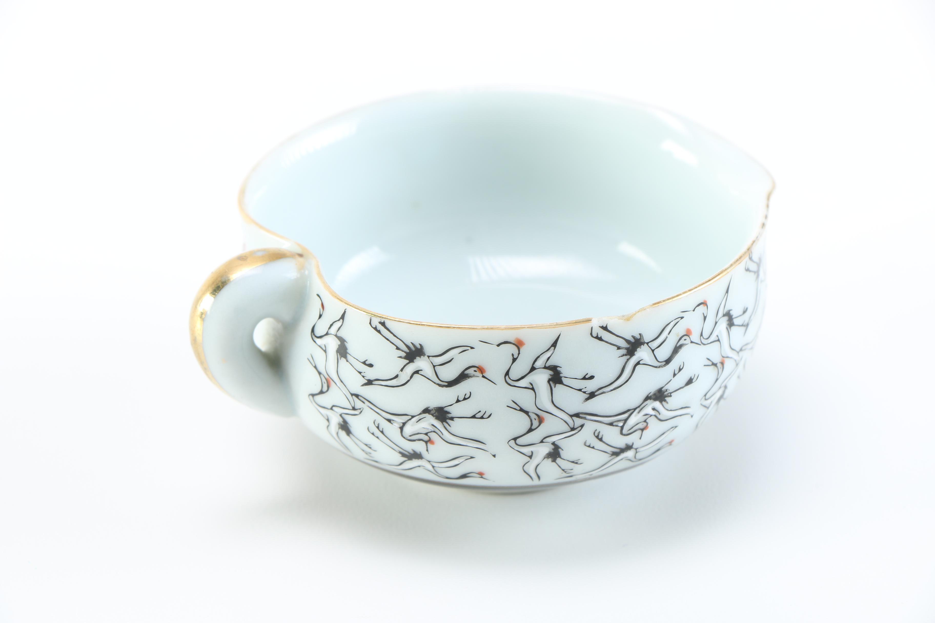 Japanese Hand-Painted Porcelain Cups