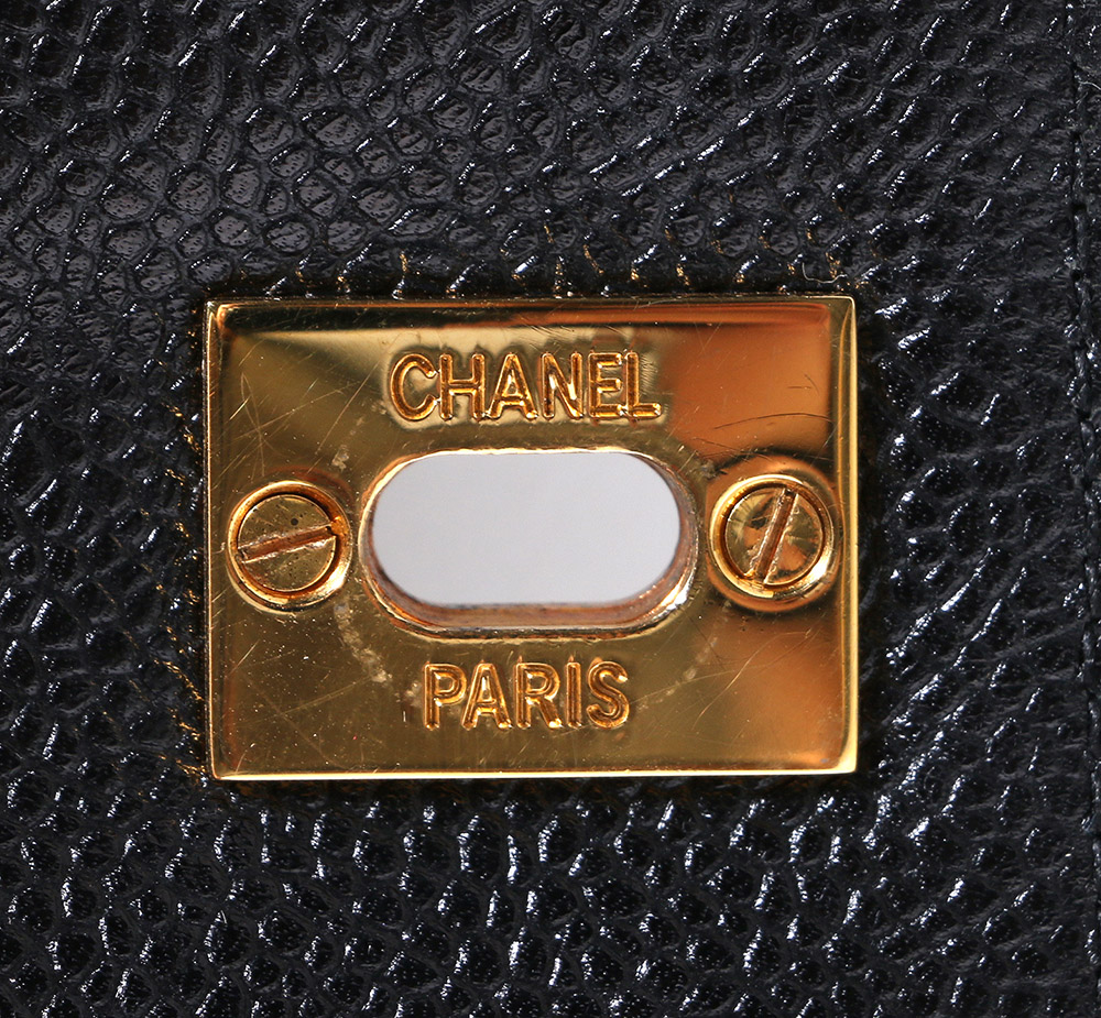 Chanel Black Caviar Leather Tote