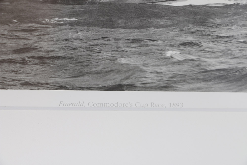 Offset Lithograph "Emerald, Commodore's Cup Race, 1893"