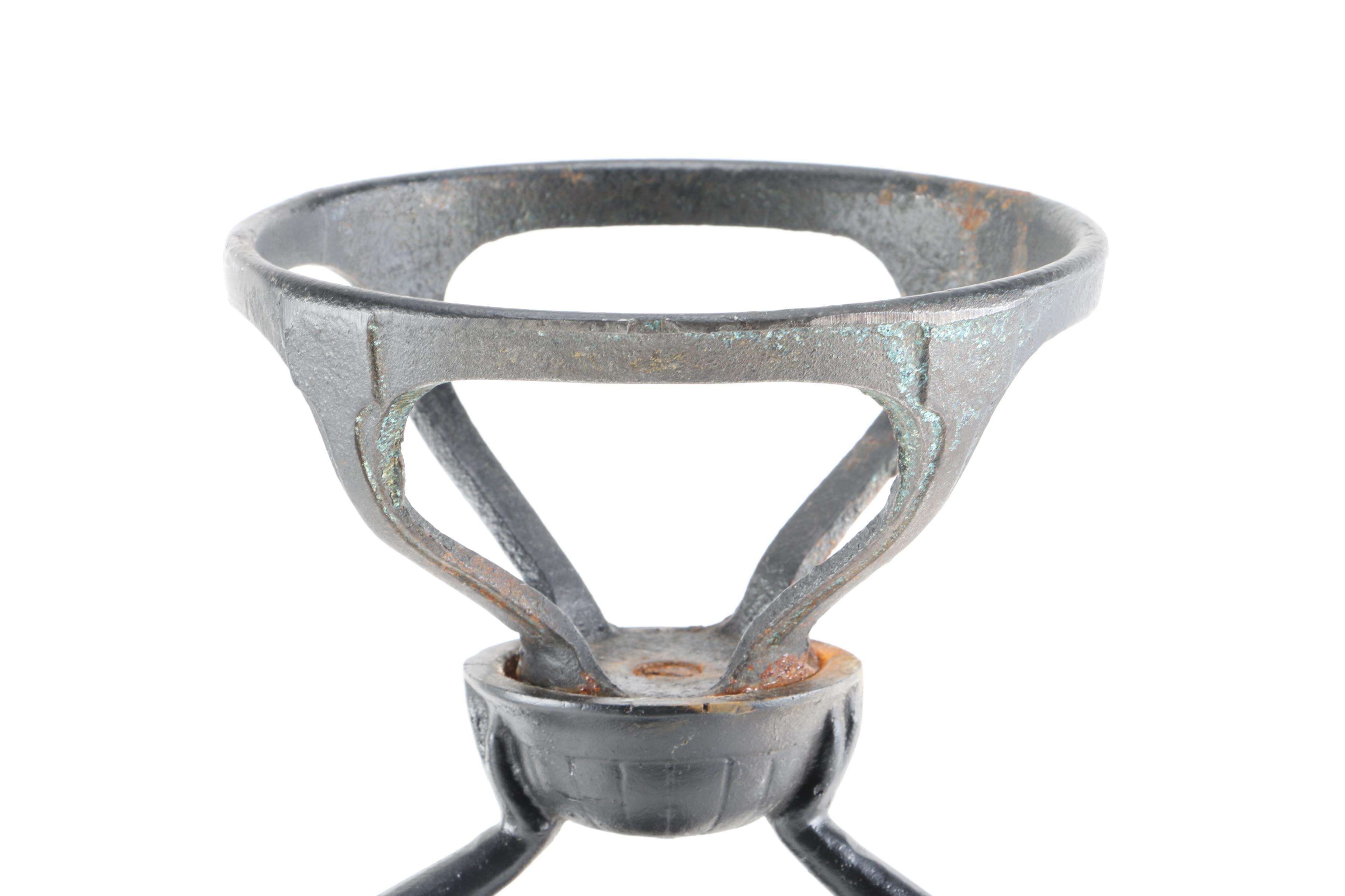 Art Deco Cast Metal Ash Receiver Stand