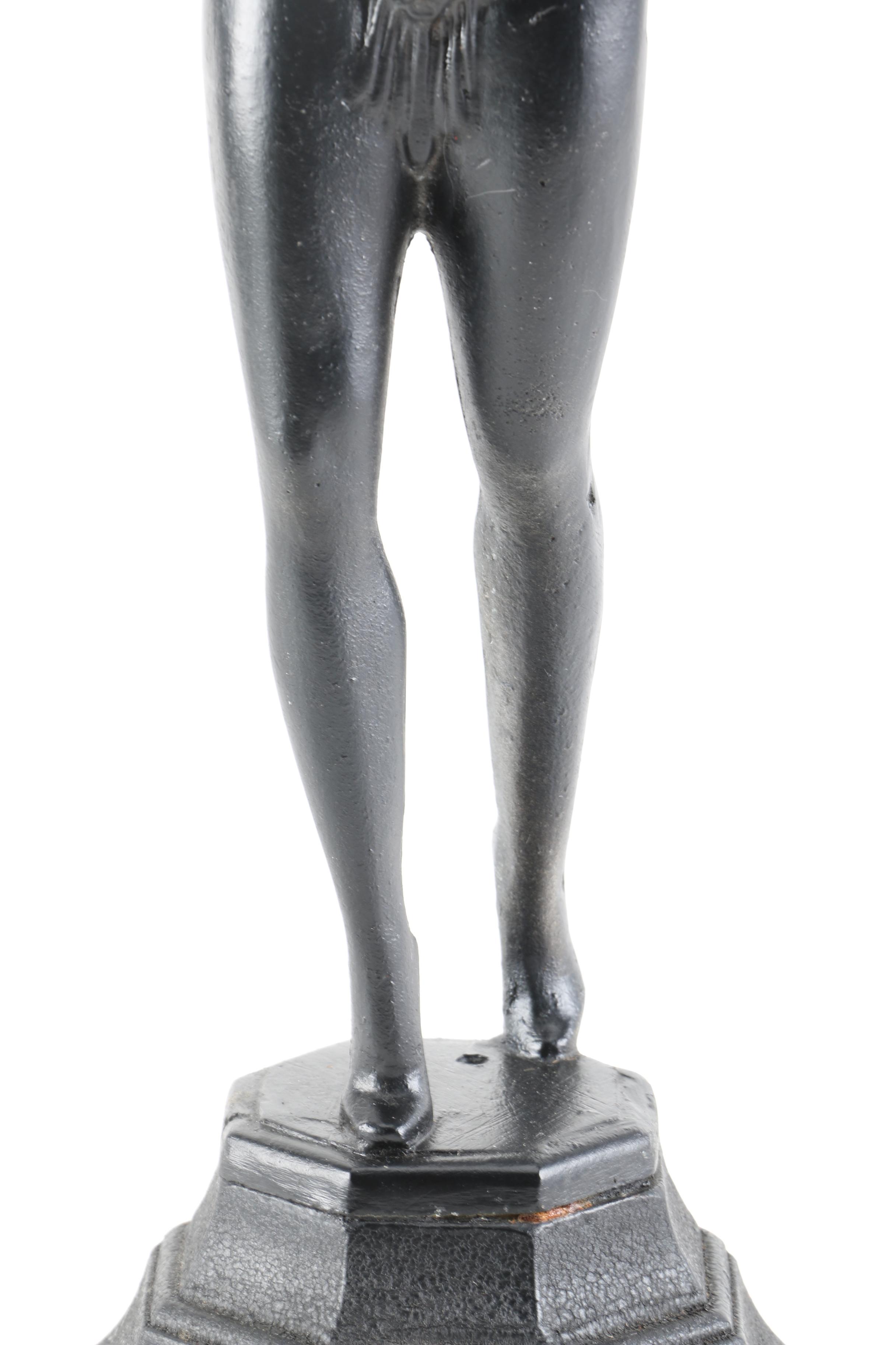 Art Deco Cast Metal Ash Receiver Stand