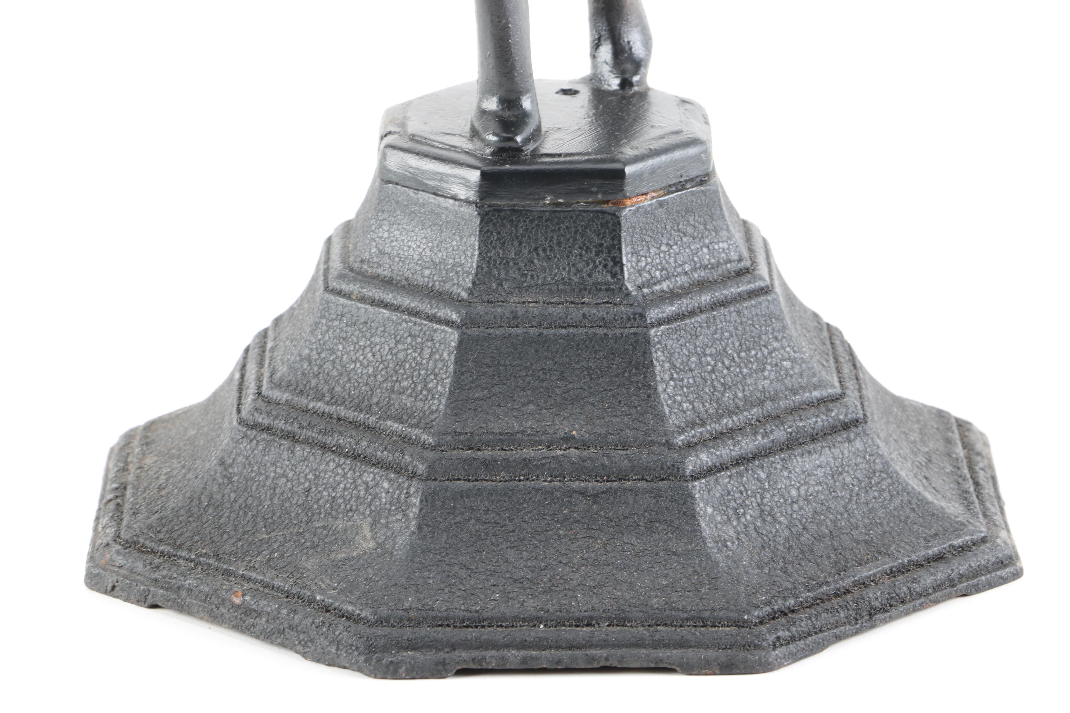 Art Deco Cast Metal Ash Receiver Stand