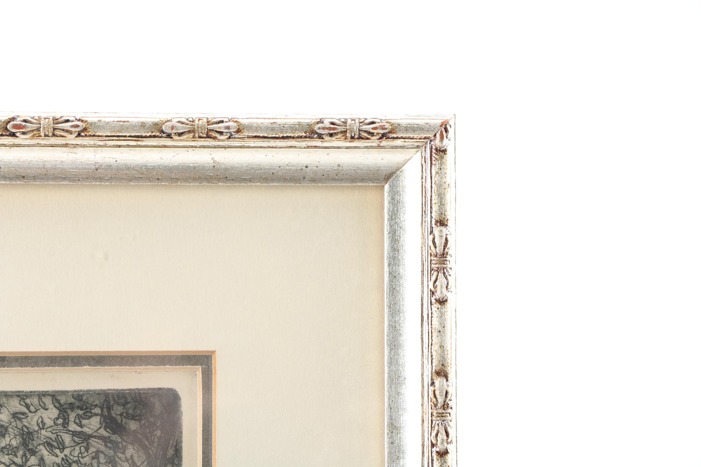 Circa 1922 Leon Dolice Etching and Aquatint "Washington Arch, NYC"