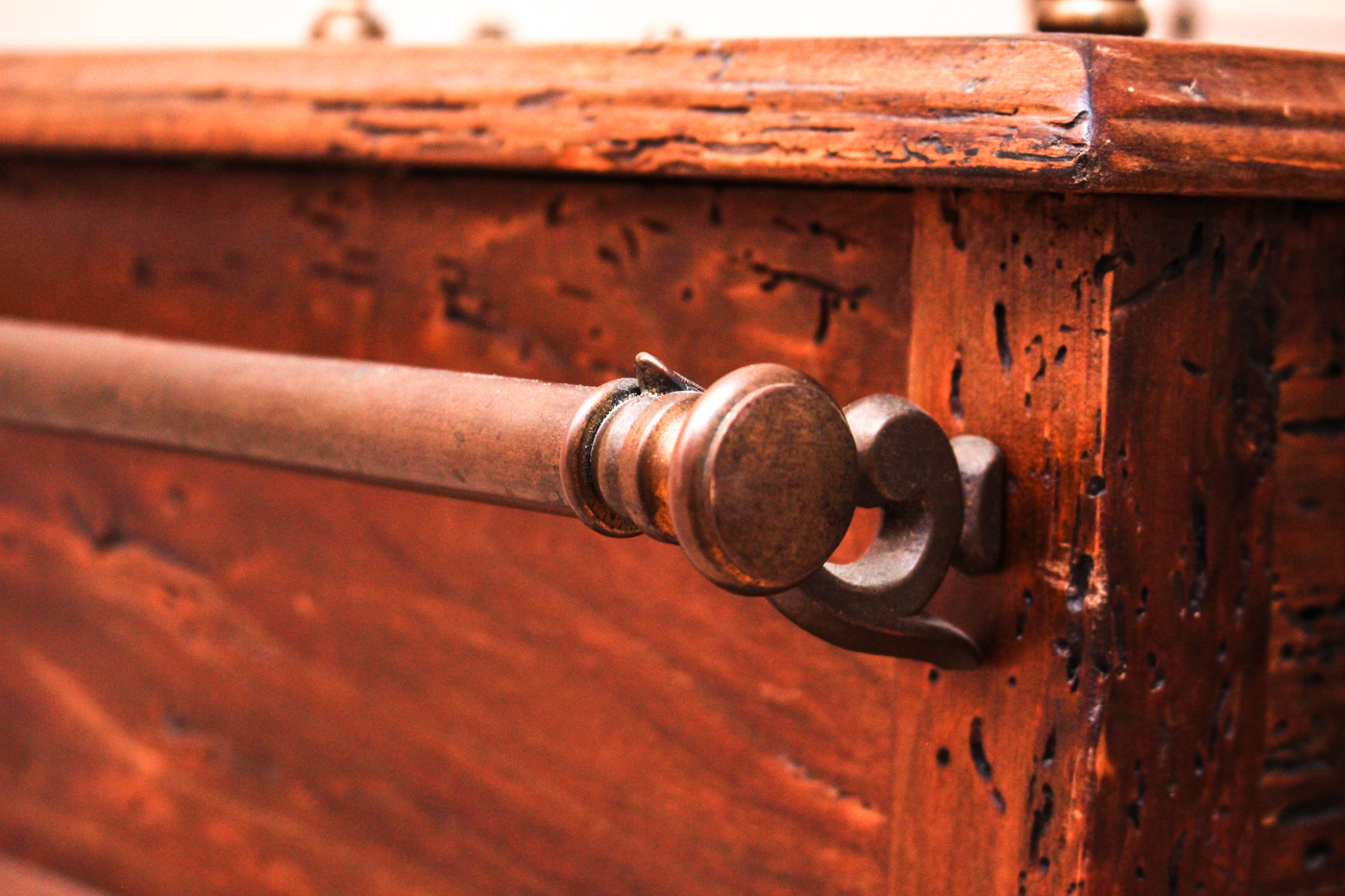 Rolling Wooden Bar Cart