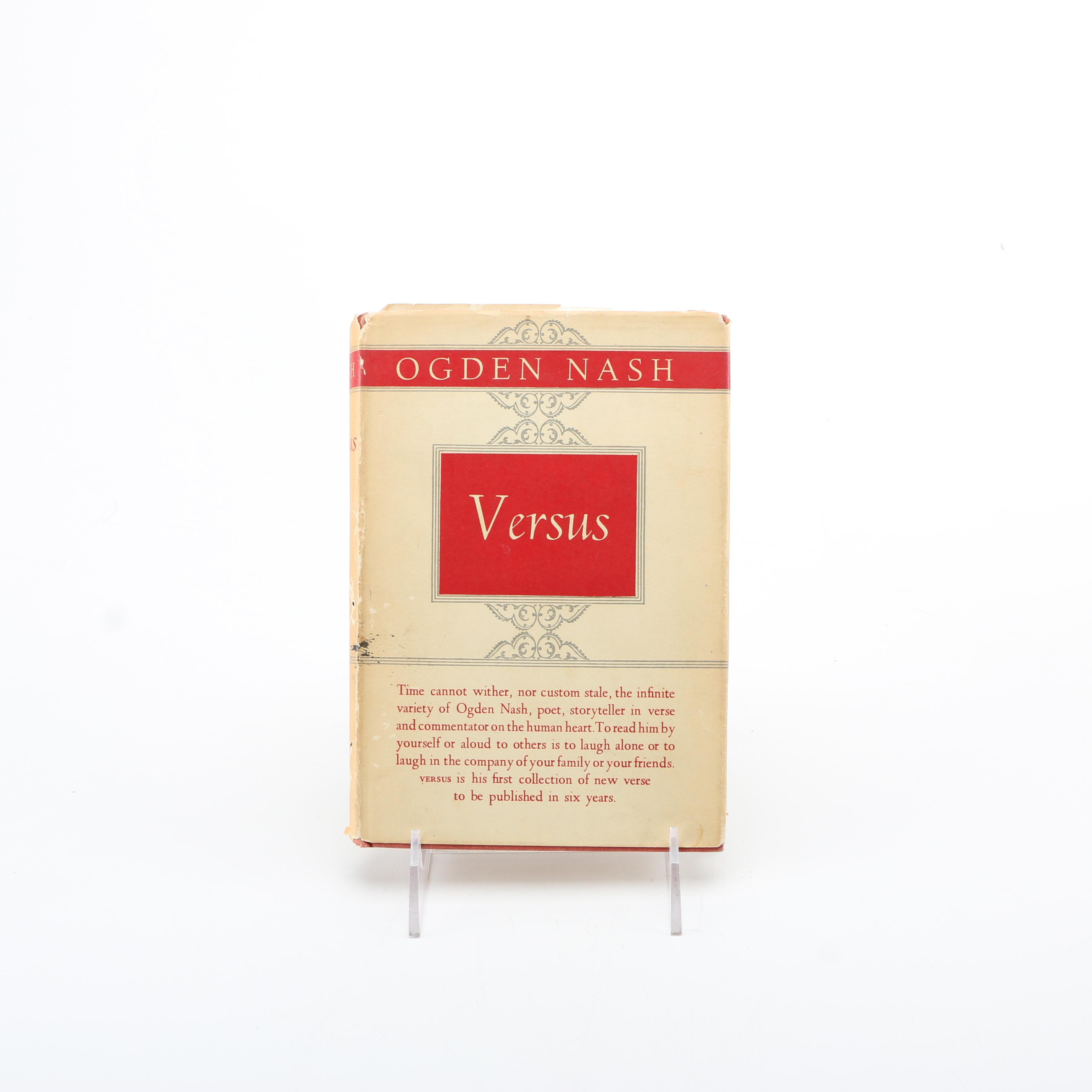 First Edition "Versus" by Ogden Nash