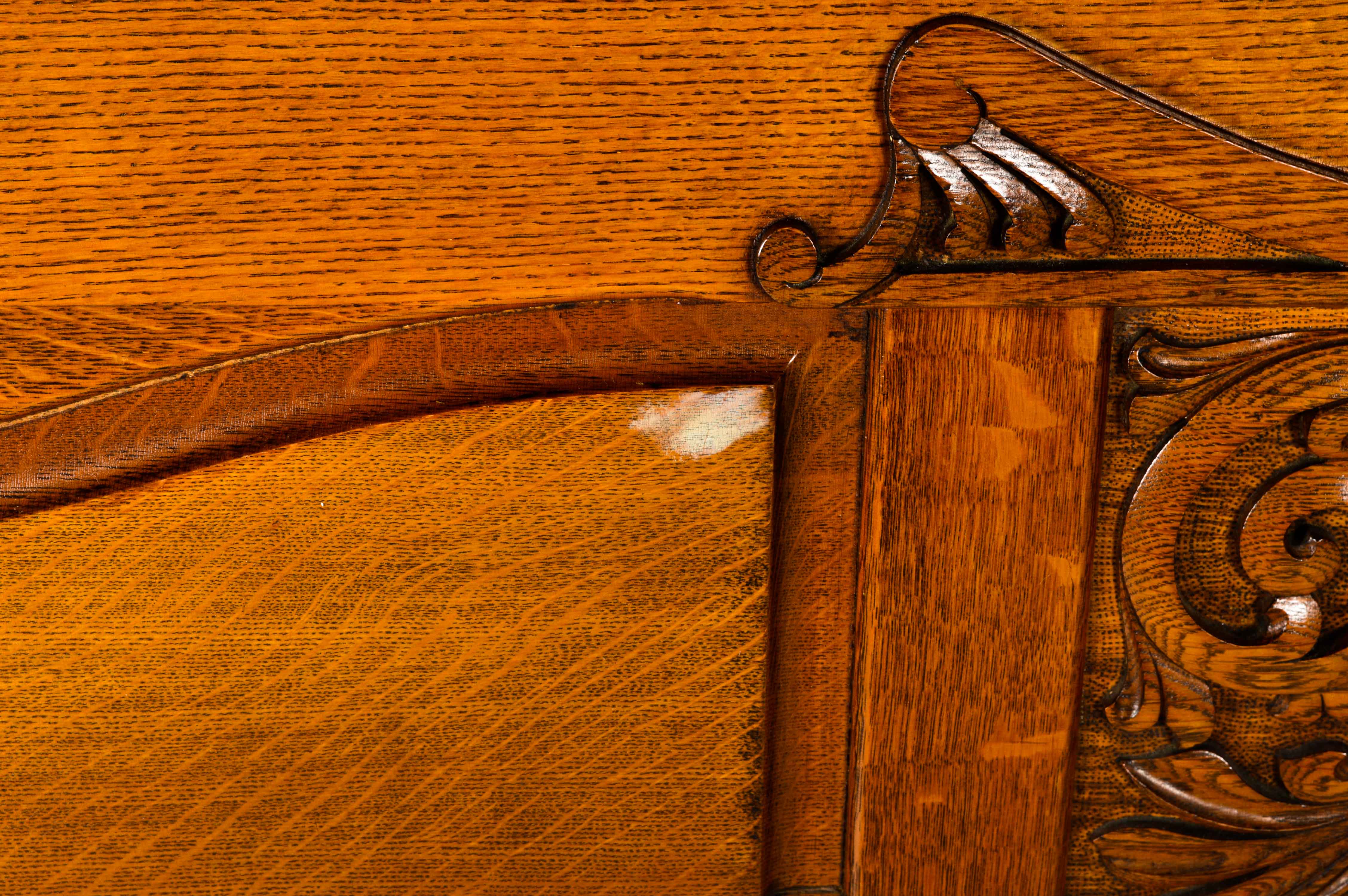 Antique Oak Headboard