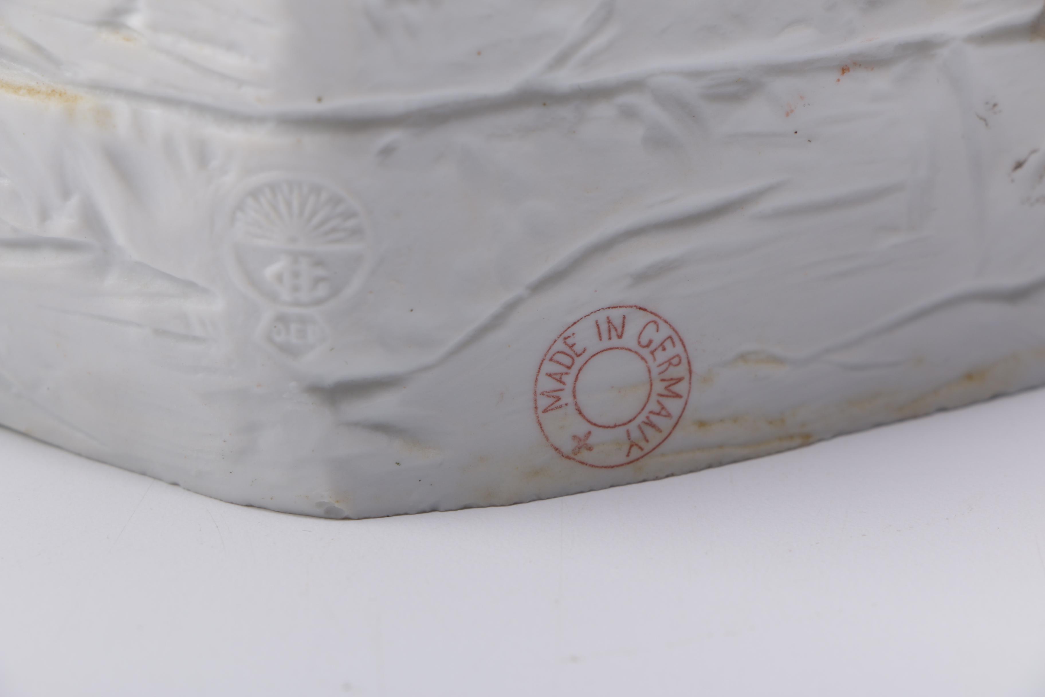 Gebruder Heubach Schutz Bisque Porcelain Boy With Broom Figure