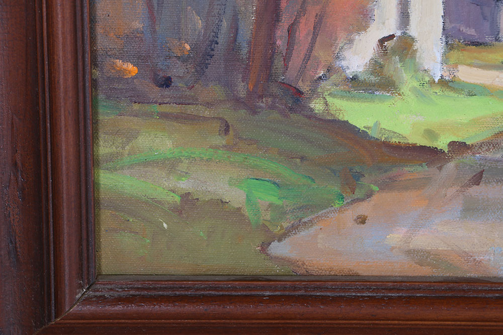 Oil on Canvas of Autumnal Rural Landscape