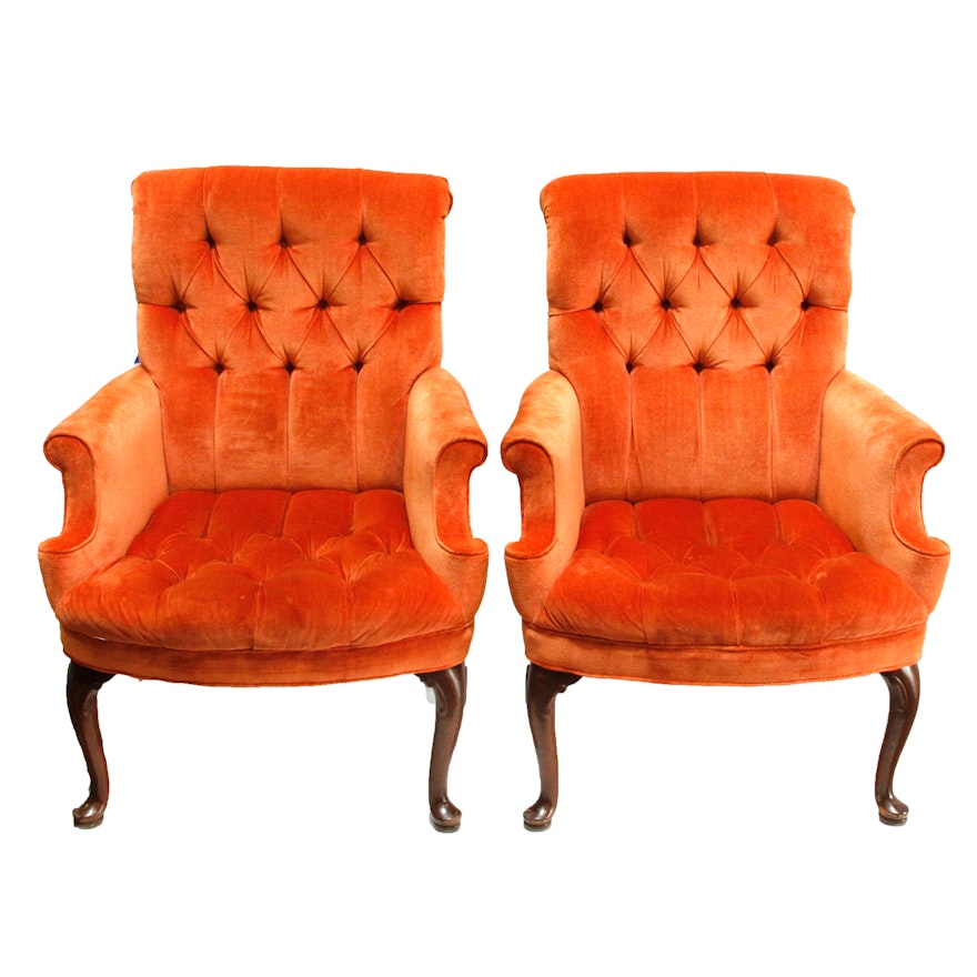 Tufted Velveteen Chairs