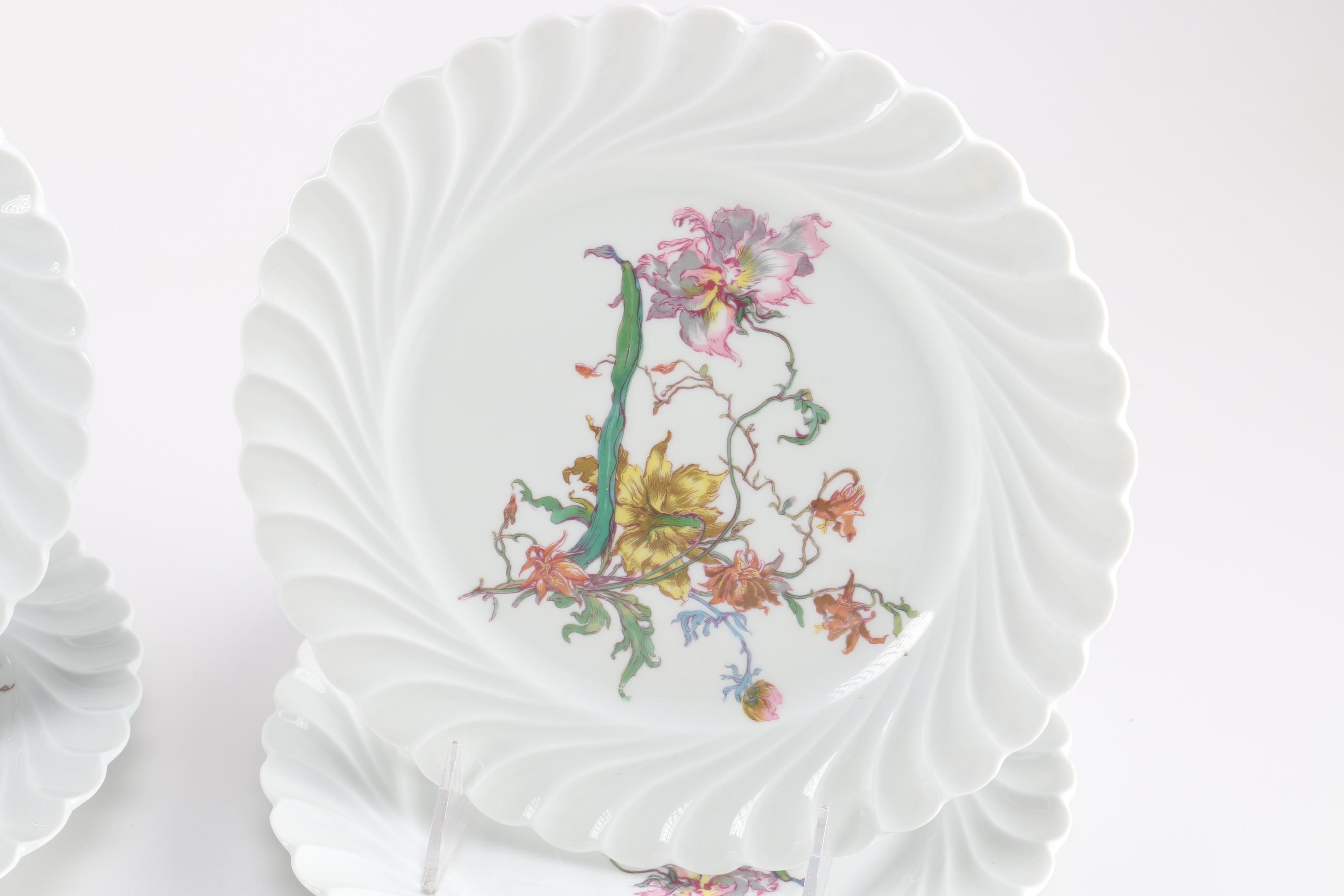 Hand-Painted Haviland Limoges Porcelain Plates