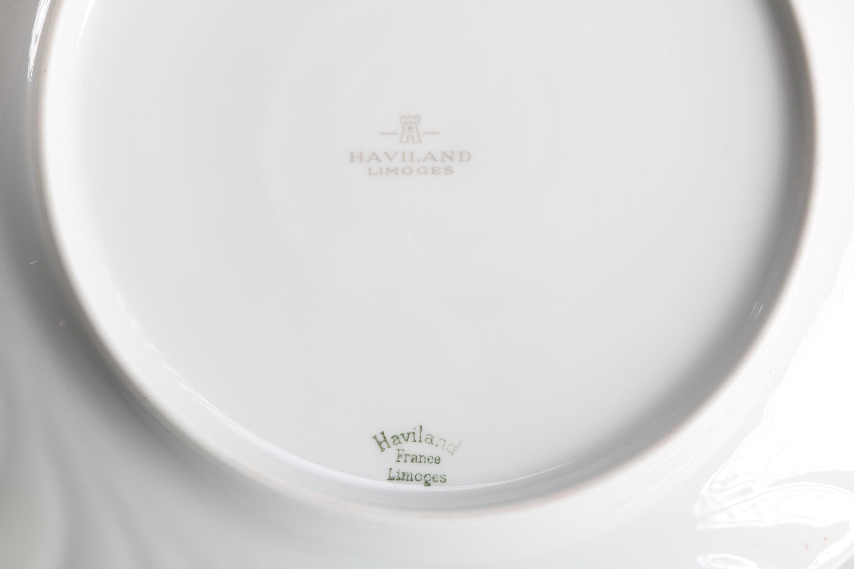 Hand-Painted Haviland Limoges Porcelain Plates