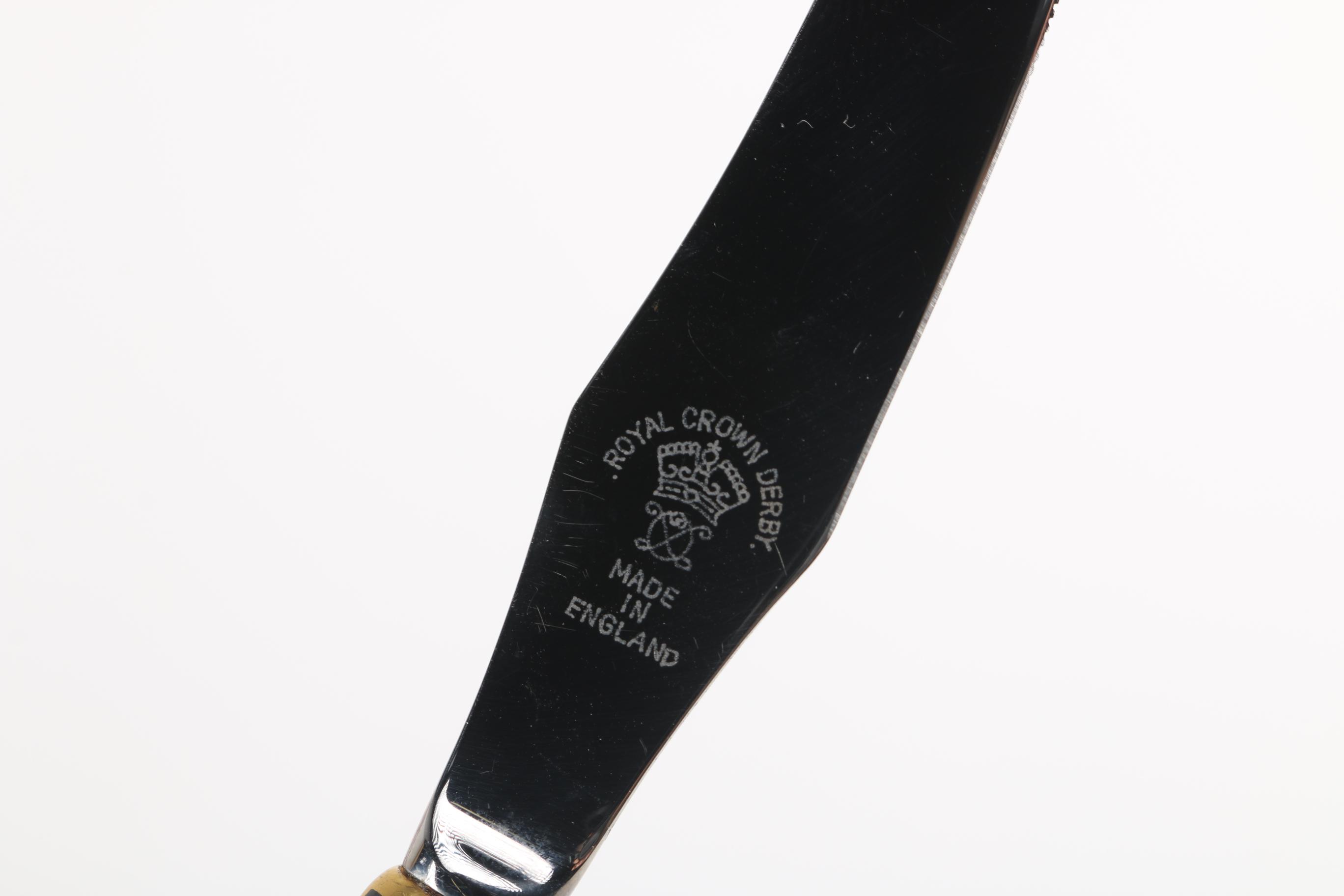 "Old Imari" Bone China Fruit Knives by Royal Crown Derby