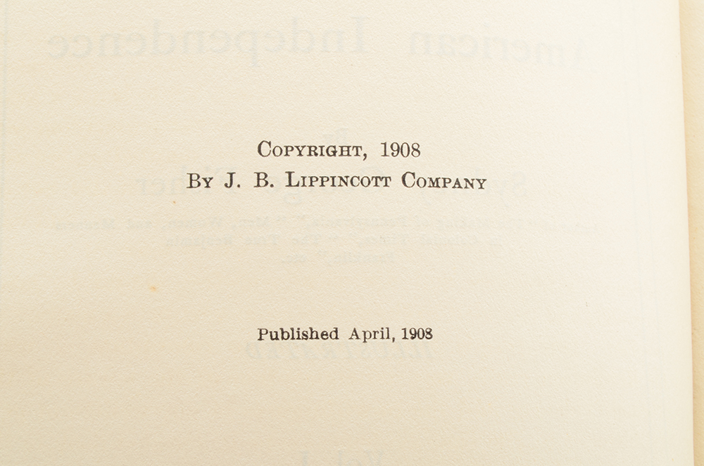 1908 "The Struggle For American Independence" Books