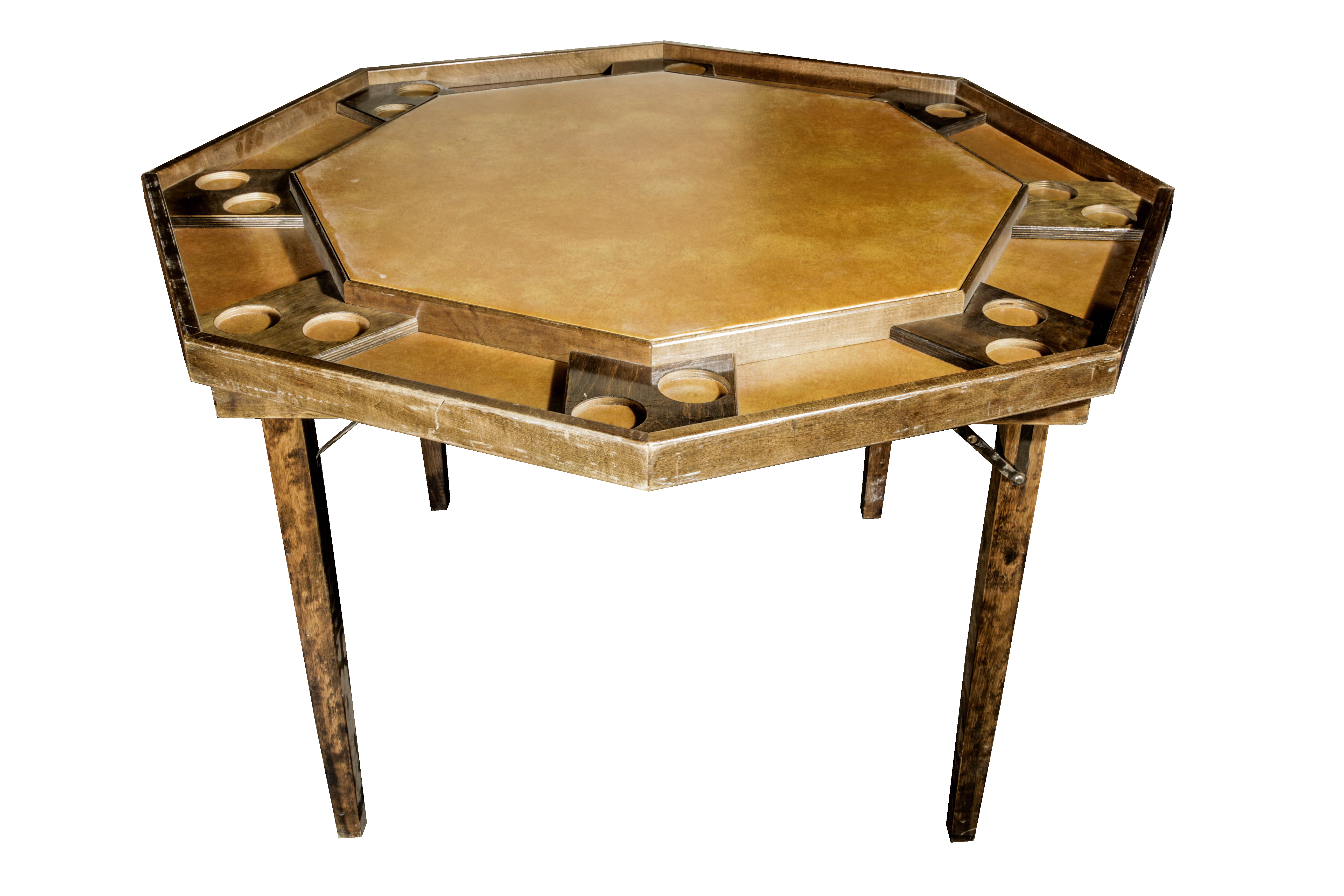 Vintage Folding Poker Table